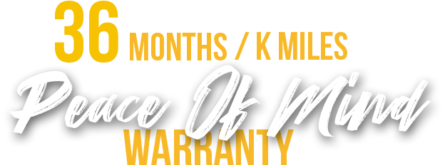 36Months/K Miles Warranty